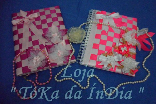 Album de Bebe personalizado com fita de cetim